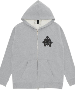 Chrome Hearts Triple Cross Zip Up Hoodie