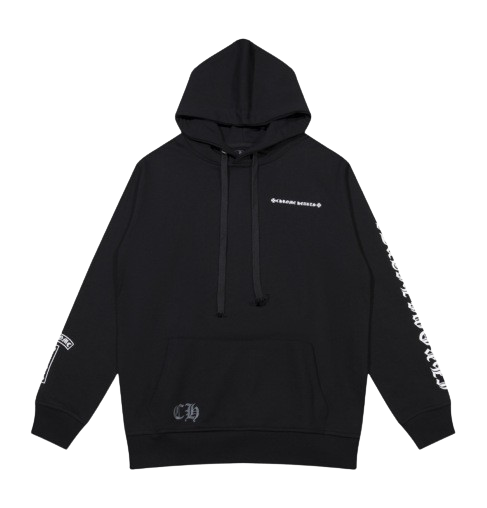 Chrome Hearts White Logo hoodie Black