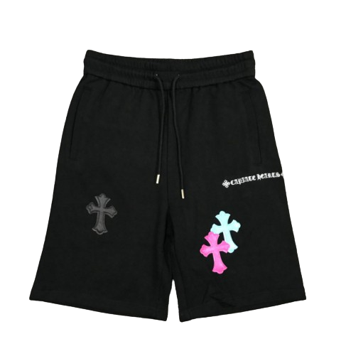 Chrome Hearts Multipatch Black Shorts