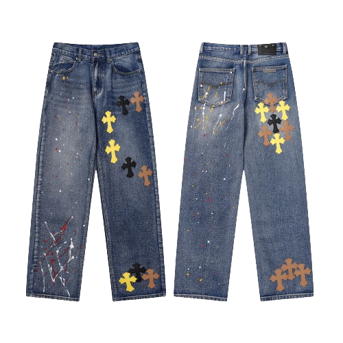 Chrome Hearts Denim Words Jeans