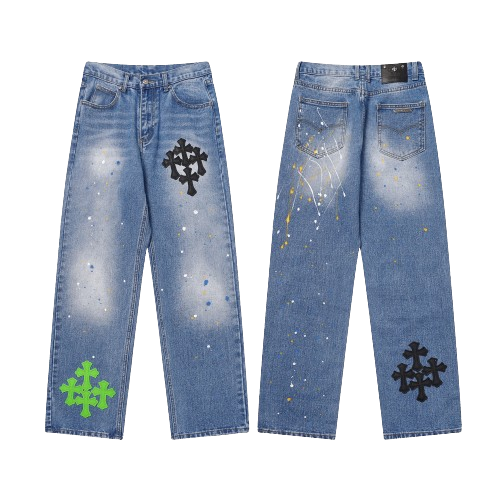 Chrome Hearts Denim Words Jeans