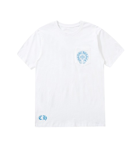 Chrome Hearts blue cross T shirt White