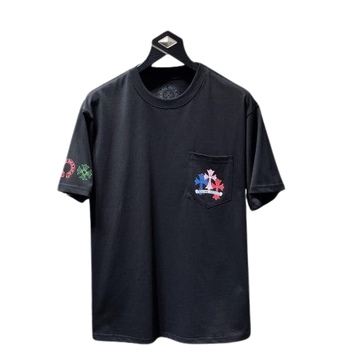 Chrome Hearts Cross Cemetery Tee Black Multicolor