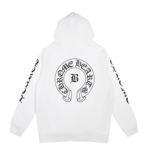 Chrome Hearts Script black Logo Hoodie