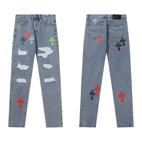 Chrome Levi’s Hearts Vintage Pent Black cross jeans